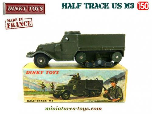 n98, BOITE half track mitrailleuse version II, bt repro DINKY TOYS