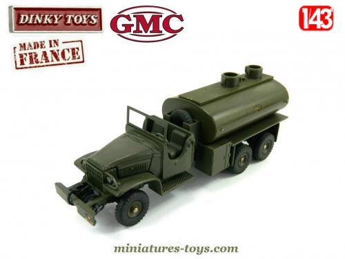 Camion Militaire Dinky Toys GMC Citerne Essence – Miniature Collection, Ancien, Thème Armée, Véhicule Utilitaire, état D’origine