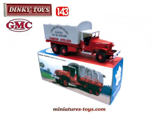 Camion De Pompiers CIJ Auto-pompe Mécanique - Époque Dinky / Solido - Vintage
