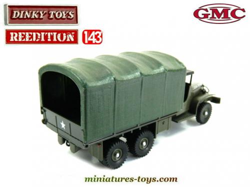 Vieux Camion Militaire DINKY TOYS – GMC 6x6 Bâché (occasion, Métal)