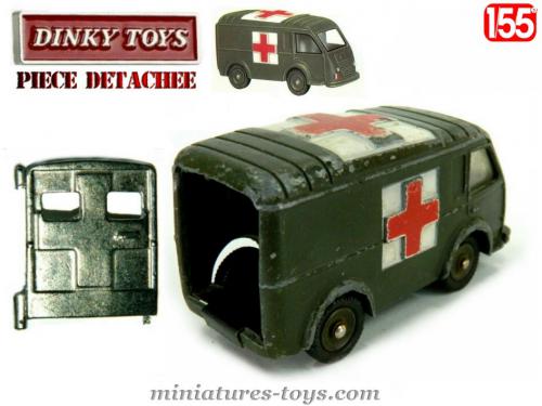 AMBULANCE RENAULT CARRIER par DINKY TOYS ref 80 F Original
