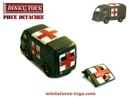 n22 BOITE Ambulance militaire renault 4X4 bt repro DINKY TOYS ref 807