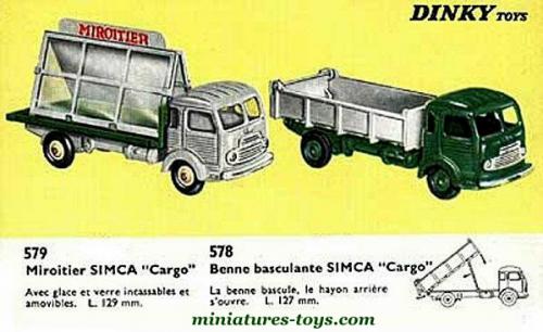 Dinky Toys 33AN camion Simca Cargo Bailly Déménagements