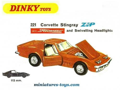 C3 Corvette Stingray 1968 Märklin RAK Nr.1818 1:43 wie Dinky (D