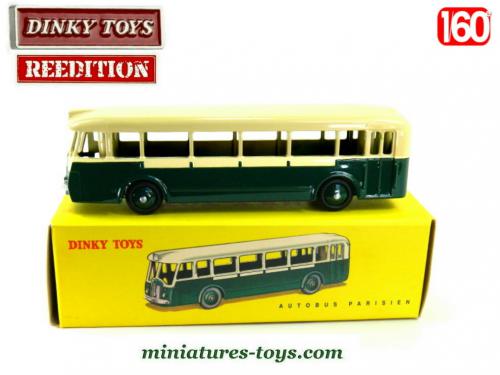 Dinky Toys Originale - Autobus Somua Panhard 29D - 1:43 - Blanc Et Vert - Années 60