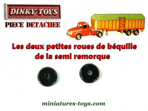 Les petites roues de bequille de la semi remorque du Willeme Dinky Toys miniatures toys
