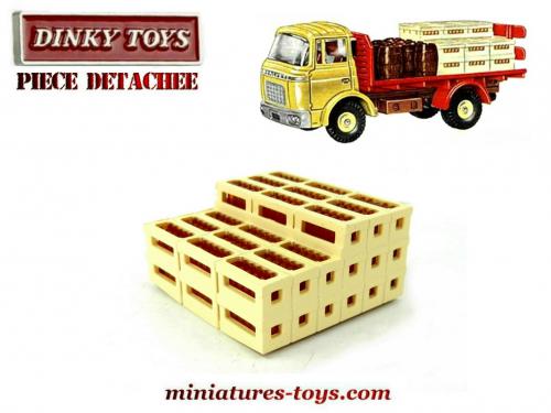 DINKY TOYS ATLAS n° 588 Gak Berliet camion brasseur jaune (tonneaux
