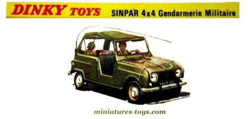 DINKY TOYS FRANCE. RENAULT 4 SINPAR . REF: 815. + Boite