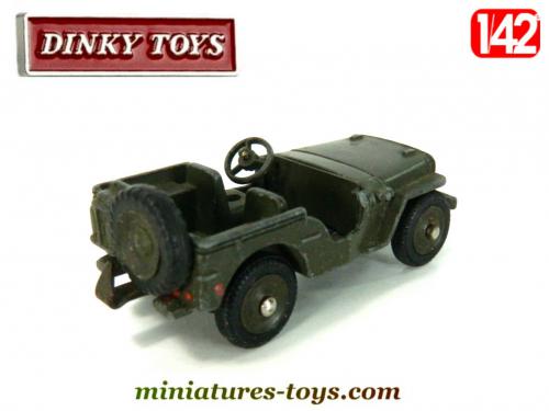 Dinky Toys Jeep Willys Hotchkiss 80b – Miniature Militaire, Super état