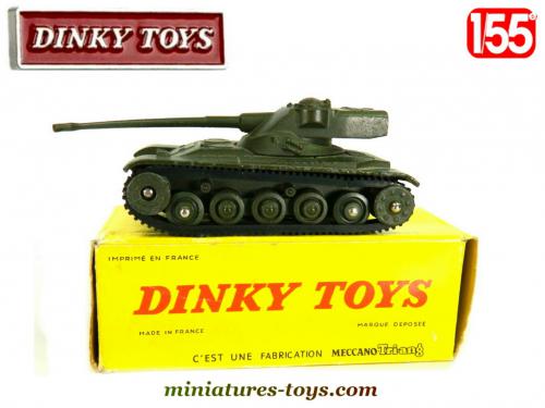 Le canon de 75 du char AMX 13 miniature de Dinky Toys France au 1/55e