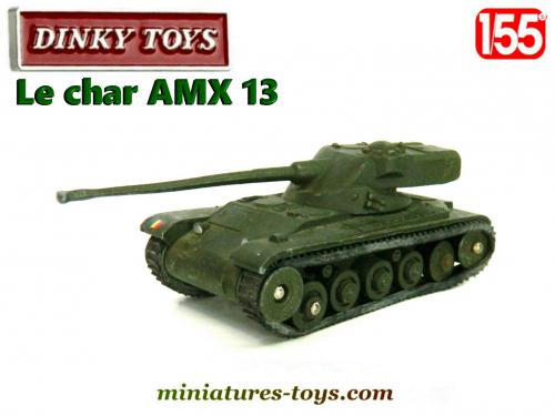 DINKY TOYS, Char AMX 13 militaire, RARE version sans reférence 80c, X