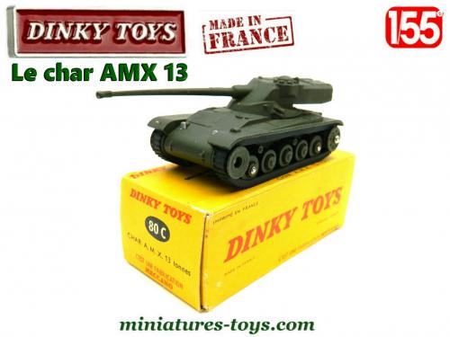 Dinky Toys - Char Militaire AMX 13, Version Rare Sans Référence 80c