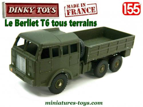 Camion Militaire Berliet Tous Terrains 1958 0080D F-1a Dinky
