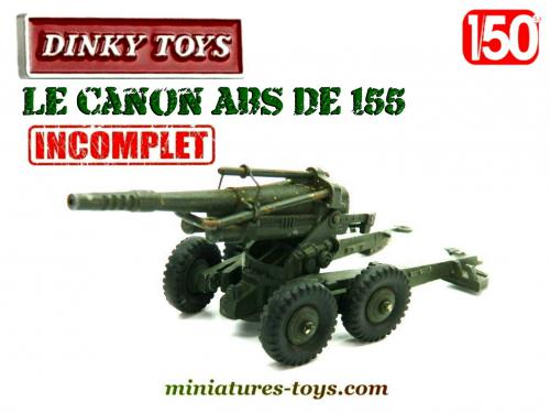 Dinky Toys 80E Obusier 155 ABS – Miniature Militaire Vintage France