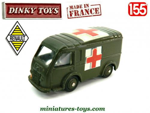 AMBULANCE RENAULT CARRIER par DINKY TOYS ref 80 F NO COPIE