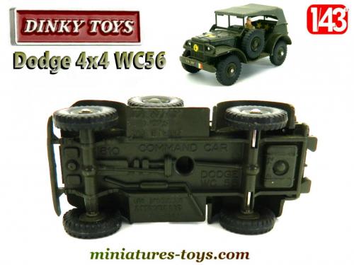 Dinky Toys Command Car – Véhicule Militaire Miniature, 1:43, Boîte D'origine Complète, Occasion