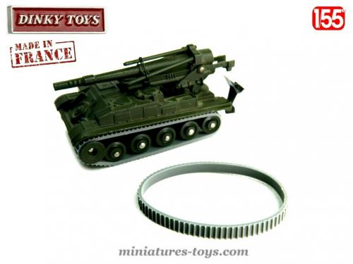 CHAR MILITAIRE CANON De 155 Automoteur 1/53 Tank VEHICULE DINKY TOYS