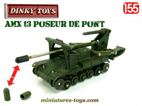 Dinky Toys - Véhicule militaire miniature - ref. 883 Char AMX Poseur De