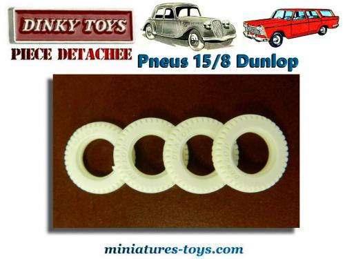 Lot De Pneus Striés Dinky Toys - Modèle D16, Pour Voitures Miniatures De Tourisme, Occasion