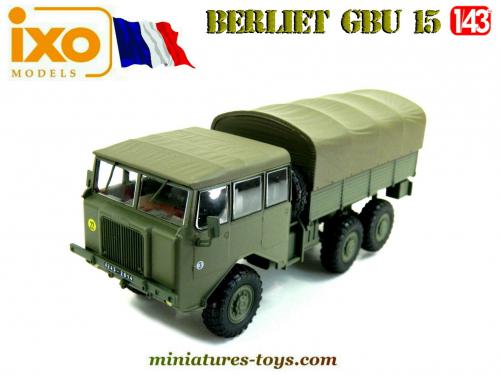 CAMION NÂ°69 BERLIET GBU CHASSE NEIGE MILITAIRE IXO PRESSE 1:43 of