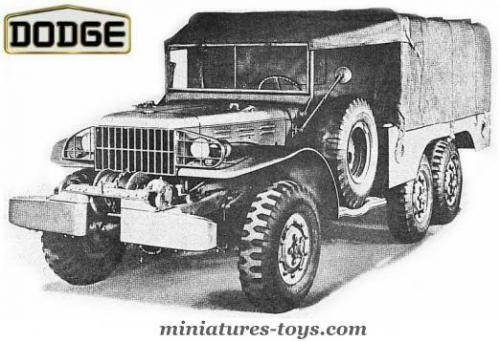 FJ France Jouet Camion DODGE 6x6 militaire 9,5 cm