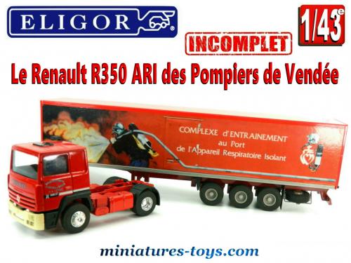 2708232 Voiture 1/43 camion LBS renault master B 110 turbo incomplet bleu