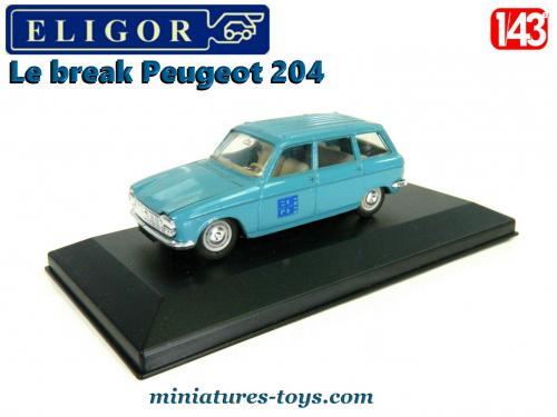 Peugeot 201 Eligor V2714 Avec Figurine CéCé - 1:43 - Miniature Neuve