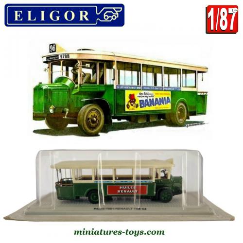 Autobus Miniature LBS / Eligor – Renault FR1 – Édition Albertville 92 – Échelle 1:43 (Occasion, Bon état)