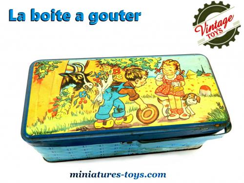 Jouet Bloc Cuisine Moderne Joustra - Métal Sérigraphié - Années 70 - Vintage