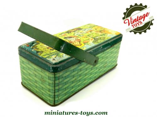 Panier à Goûter Vintage En Osier - 20x20x20 Cm - Occasion (très Bon état)