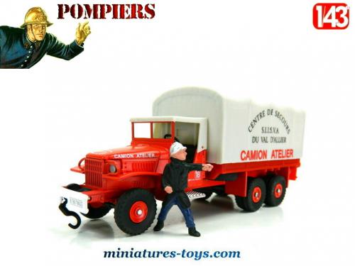 Modellino Raro FF Models 1/43 Pompieri &ndash; Carro Pompa A Braccia Con 2 Figurine V3348