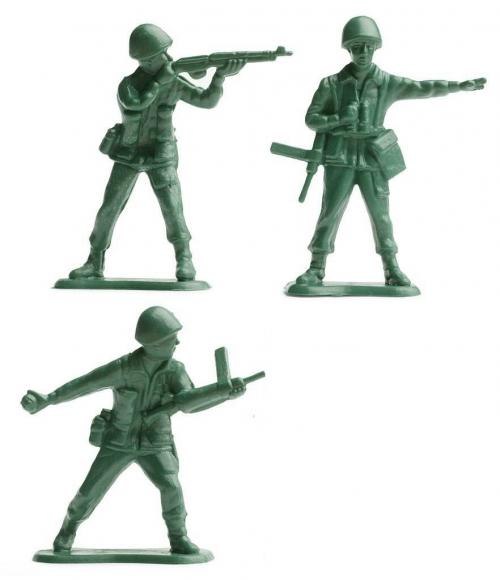 Petits soldats en plastique peint Britains