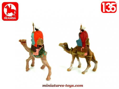 Lot De 4 Soldats Spahis Et Zouaves En Plomb Creux Peint 7 Cm - Quiralu / Aludo ?