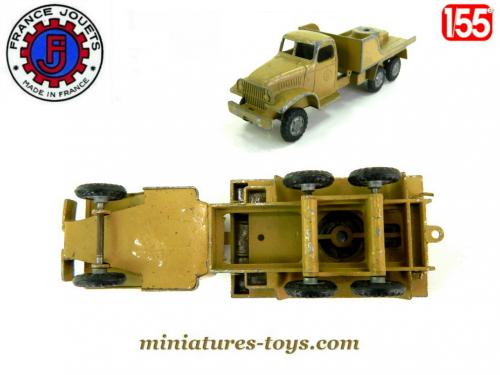 Rare GMC Militaire les routier FJ france jouet ancien en tôle