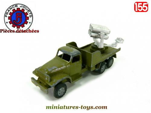 FRANCE JOUET FJ CAMION GMC PACIFIC LANCE FUSEE 1/43 AVEC