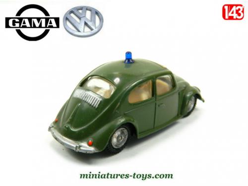 Volkswagen Coccinelle 1949 Police - Solido 1/17 - Vert Foncé - Modèle Rare Sans Boîte