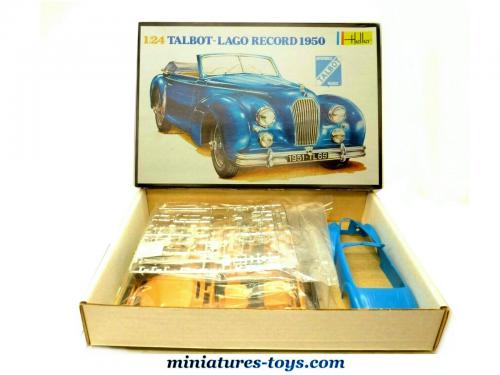 Talbot Lago Instrument La Talbot Lago Record 1950 miniature en maquette par Heller kits au 1 ...