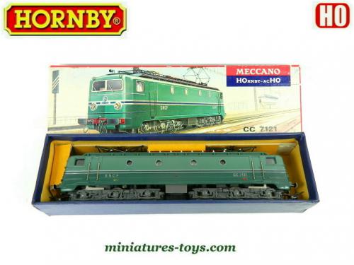 Locomotive électrique Hornby CC 7121 SNCF - Échelle HO, Réf 6372, Analogique, Comme Neuve