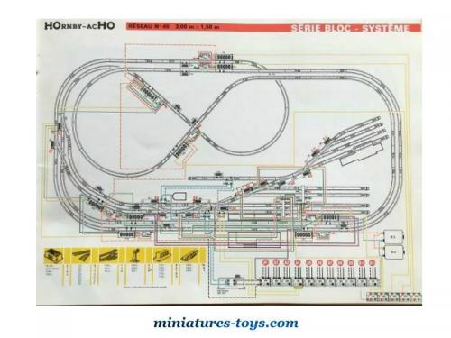 Lot Catalogues Trains électriques HO - Plans Réseaux - Lima Minitrix Jouef Hornby - Années 70