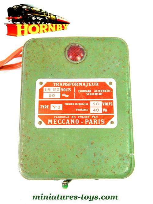 Le transformateur 11020 Volts pour trains miniatures de Meccano Hornby — free download