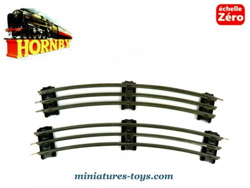 Lot 38 rails LR LOUIS ROUSSY train Echelle 0 -Courbe & droit -acier sans devers