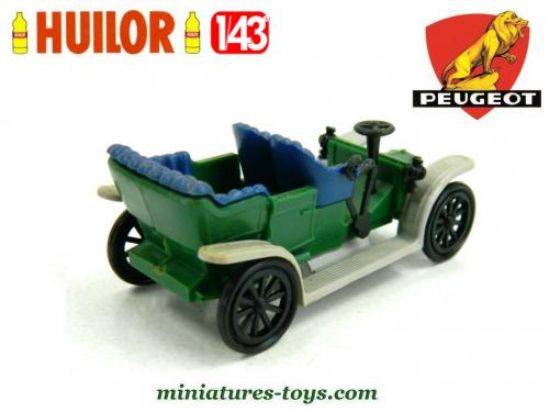 Le tacot miniature double phaeton Lion Peugeot 1908 de Del et Huilor au 1 43e miniatures toys
