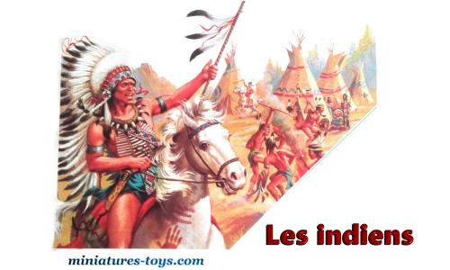 Lot De 122 Figurines Cowboys Et Indiens En Plastique + Accessoires - Années 60