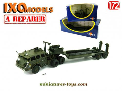 Miniature Gasoline - Remorque Porte-char Lancia 3RO - Guerre 1/48 (Montée Et Peinte)