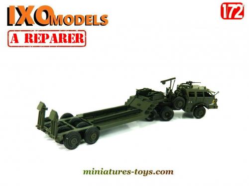 Le Berliet T12 et sa remorque porte char en miniature par Solido au 1