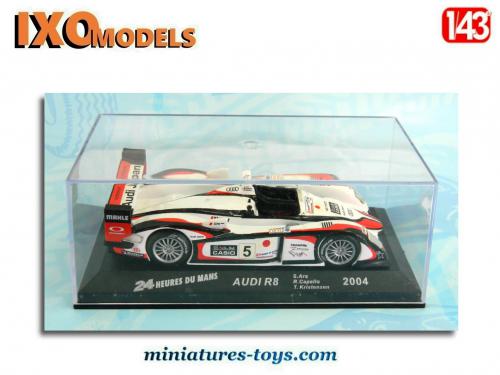 Modèle Réduit Audi R8 24h Du Mans 2004, échelle 1/43, Marque IXO (réf. 24LM07) - Neuf Avec Boîtier