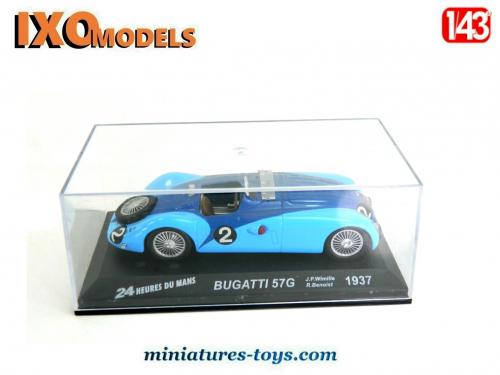 Bugatti 57G Le Mans 1937 - Modèle Réduit 1/43 Spark IXO Norev - Collection Voiture Ancienne