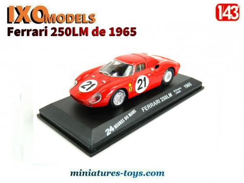 IXO FERRARI 250LM 1ERE 24H DU MANS 1965 1.43 IXO 