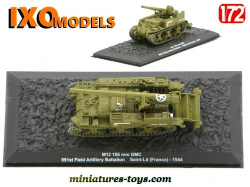 Le Canon Automoteur 155 Américain M12 GMC En Miniature Ixo Models Au 1 72 Nb C 71798