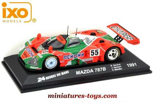 La Mazda 787B Le Mans 1991 en miniature de Ixo Models au 1/43e miniatures -toys